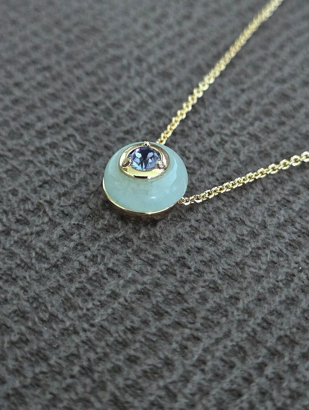 Coach Gold💛 Raised Slider Disc📀 Pendant Necklace